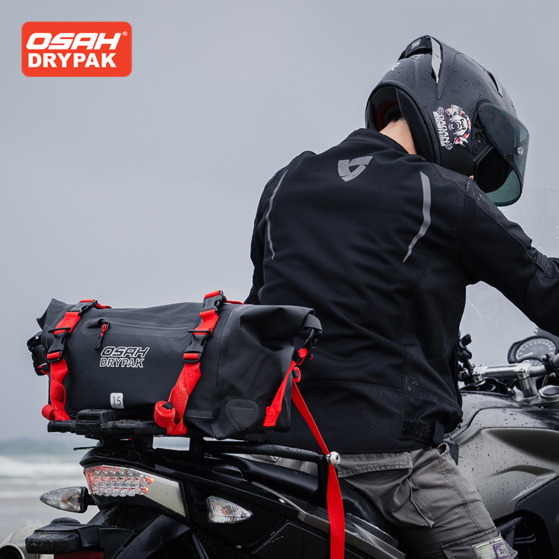Motorcycle Gear Helmets - OSAH 15L Motorcycle Rear Seat Bag