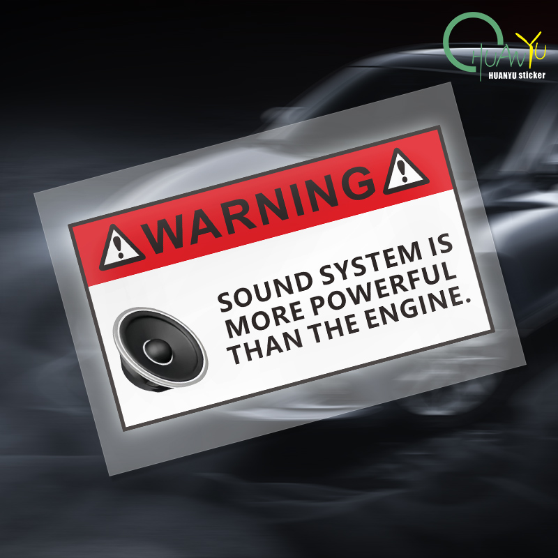 Motorcycle Gear Equipment - for Funny Sound System Warning Sticker