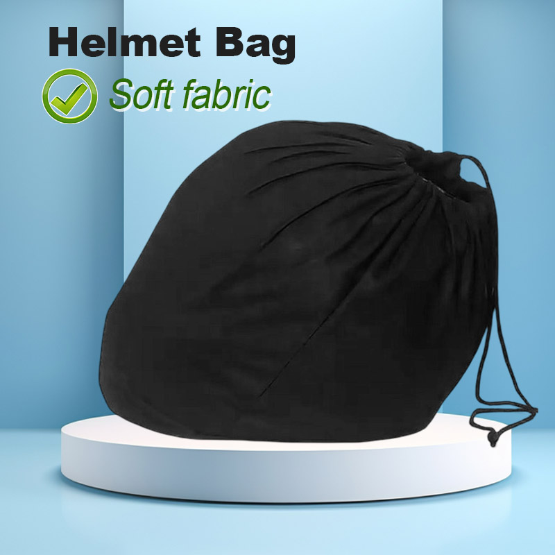 Motorcycle Gear Bag - Soft Helmet Bag Plush Drawstring Pocket