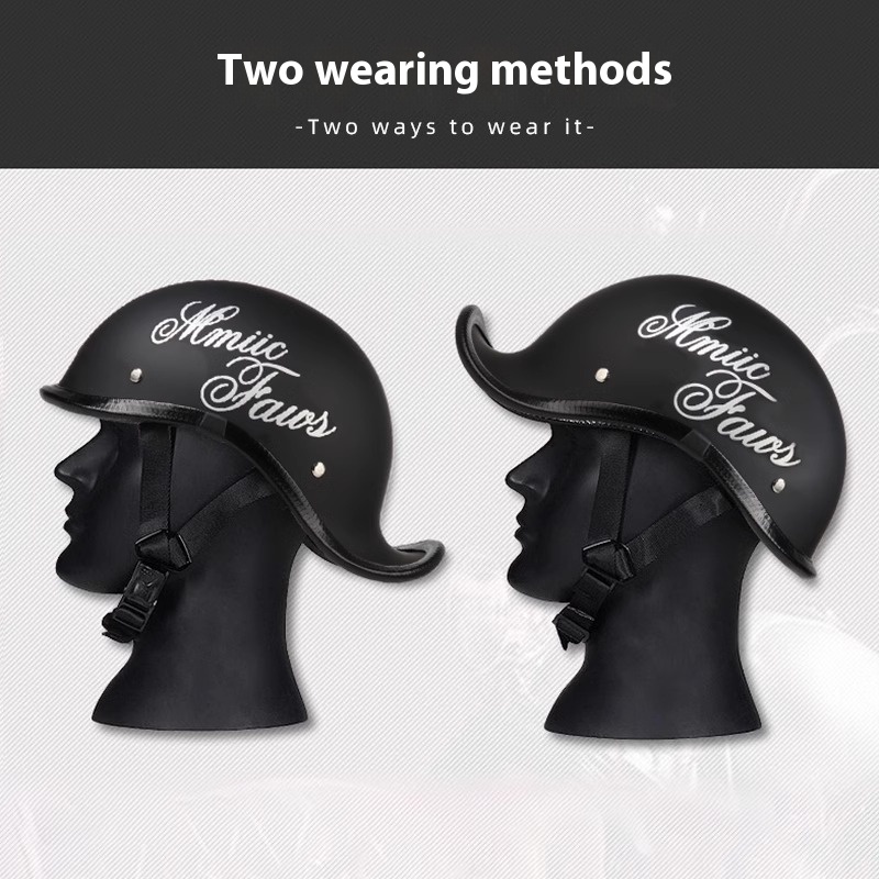 Retro Street Motorcycle Helmet - Motorcycle Gear Urban recension och pris
