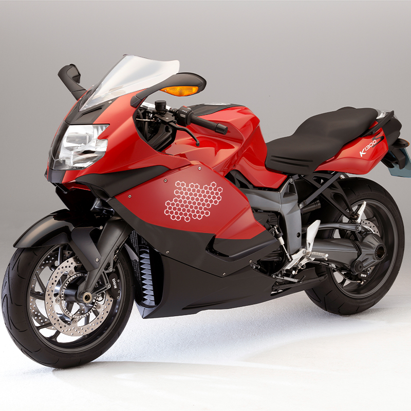 Motorcycle Sticker Honeycomb H - Motorcycle Gear Helmets recension och pris